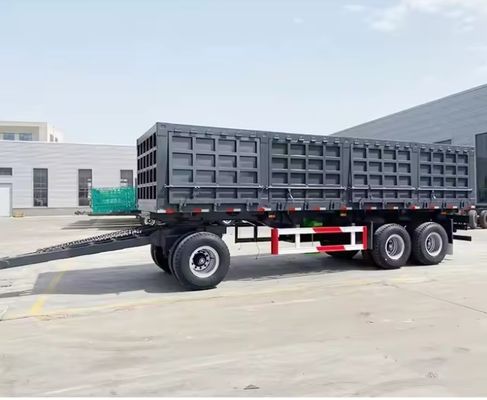 Op verzoek van de klant Volledige aanhangwagen met 2 assen 20ft trekbal Cargo Fence Semi-trailer