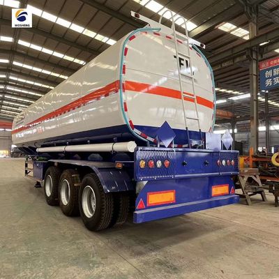 Op maat gemaakte 2000L 60000L 3-assige brandstoftanker Benzine/kerosine/dieseltank Semi-trailer