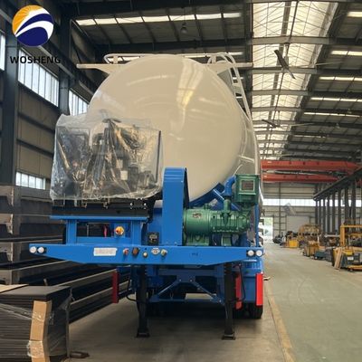 Staal/aluminium/legering 40-50 ton Type V Bulk cement tank Fly Ash cement tank trailer
