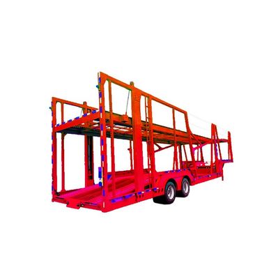 WS Voertuig Twee SAF Assen 8 Auto's Transport aanhangwagen Auto vervoerder Hauler aanhangwagen voor Rusland