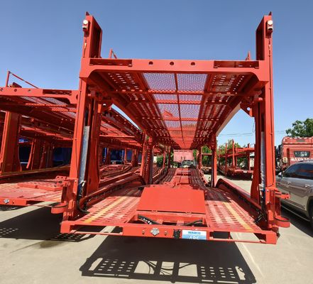 WS Voertuig Twee SAF Assen 8 Auto's Transport aanhangwagen Auto vervoerder Hauler aanhangwagen voor Rusland