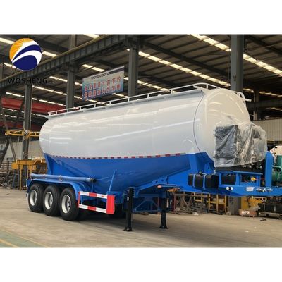 3 As 45 50 60 cbm Fly Ash Silo Cement Tanker Trailer met werkdruk van 2,5 bar