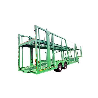 Doppeldeckerwagentransporter Halve aanhangwagen met rampe en hydraulisch apparaat voor het vervoer van voertuigen