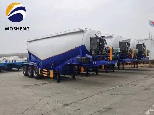 3 as 45-60cbm Cement Tanker Halve aanhangwagen met Dieselmotor Deutz/Huafeng/Weichai