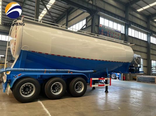 3 as 45-60cbm Cement Tanker Halve aanhangwagen met Dieselmotor Deutz/Huafeng/Weichai