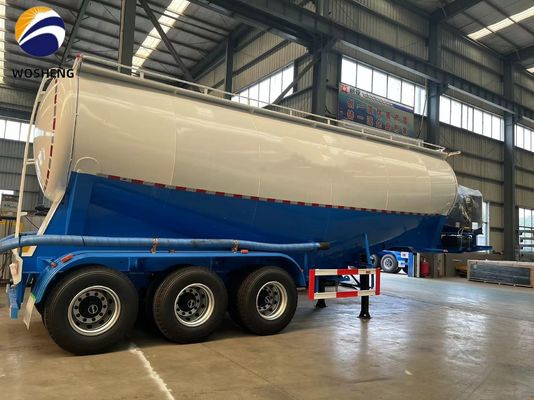 3 as 45-60cbm Cement Tanker Halve aanhangwagen met Dieselmotor Deutz/Huafeng/Weichai