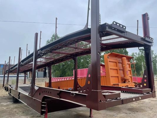 WS Steel Overland Gesloten Auto Carrier Semi Trailer Perfect voor Auto Transport in Dubai