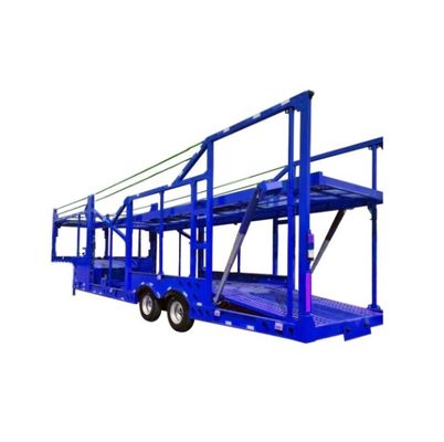Maximaal laadvermogen 30000 kg Staal overland dubbeldek halve aanhangwagens voor transport van vrachtwagens
