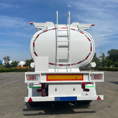 3 assen Stabiel koolstofstaal aluminium legering roestvrij staal tankwagon Halve aanhanger met Nice