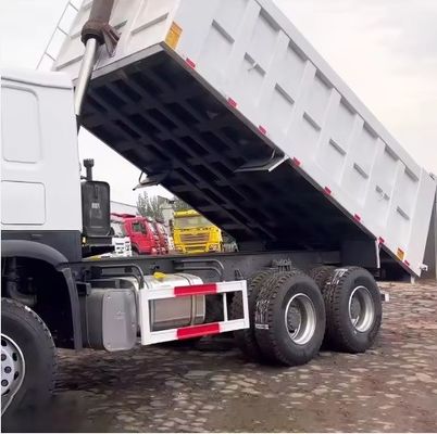 6 cilinders gebruikte witte zand vrachtwagen vrachtwagen dumper tipper vrachtwagens voor de Afrikaanse markt