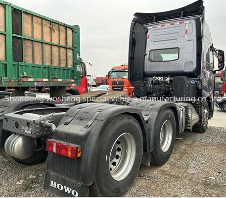 31-40T Ladingcapaciteit Handgeschakelde transmissie Gebruikt 6X4 trekker-truck voor goederenvervoer