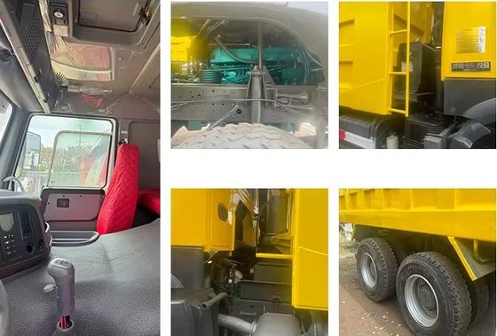 Bruto voertuiggewicht 10-15T Sinotruck HOWO 6X4 Dump Truck Tipper 371HP 360° achtercamera
