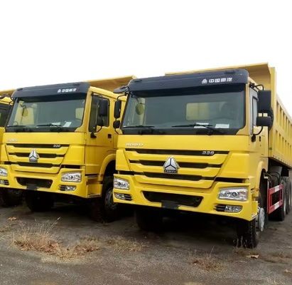 6X4 aandrijflijn tweedehands Sinotruk HOWO 371 pk Dumptruck voor mijnbouw in Rusland