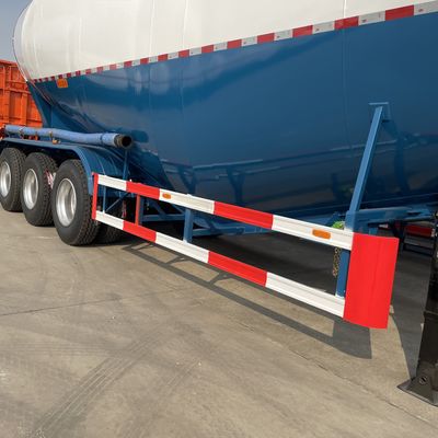 WOSHENG 50 ton Bulk Truck Steel Storage Silo Droogpoeder Cement Bulker Tanker Trailer