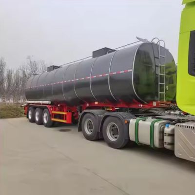 Onderste 3 assen Transport Asfalt Bitumen Tanker Halve aanhangwagen met verwarmde vrachtwagen aanhangwagen