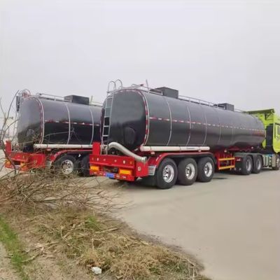 Onderste 3 assen Transport Asfalt Bitumen Tanker Halve aanhangwagen met verwarmde vrachtwagen aanhangwagen