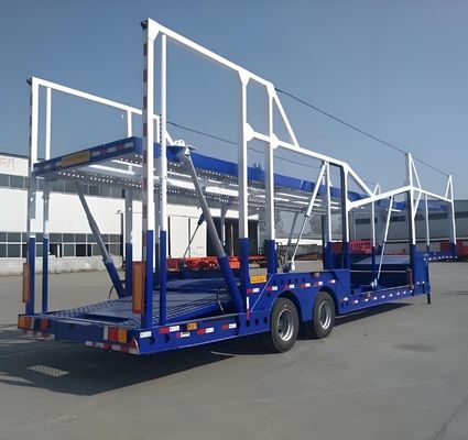 Staal dubbeldek autovervoerder Semi-trailer 6-12 Eenheden Cdv MPV SUV Hydraulisch apparaat