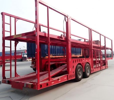 Staal dubbeldek autovervoerder Semi-trailer 6-12 Eenheden Cdv MPV SUV Hydraulisch apparaat