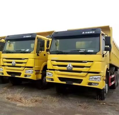 Tweedehands HOWO 371 pk 6X4/8X4 Dump Truck voor mijnbouw zonder cruise control