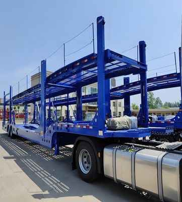 8 auto 17m auto aanhangwagens transport trucker auto drager half aanhangwagen voor de Russische markt