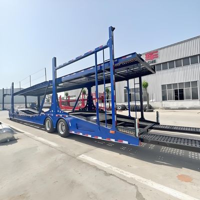 2 as Double Deck SUV en Car Carrier Semi Trailer voor de Russische markt 24.5/70R16 band