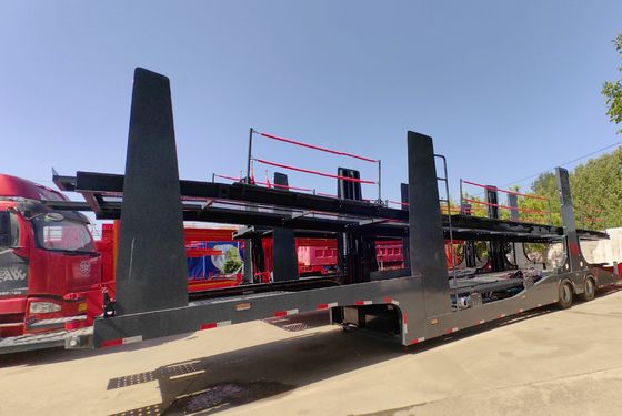 2 assen luchtophanging Auto aanhangwagens Semi-aanhangwagens voor het efficiënt vervoeren van 8 auto's