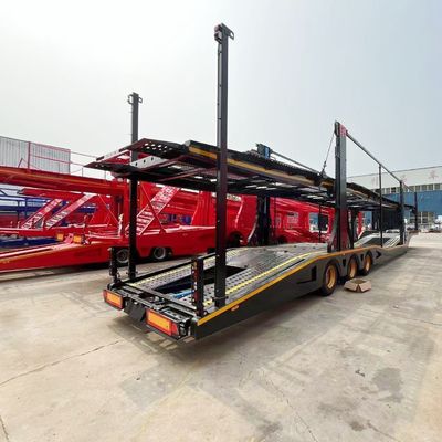 2 assen luchtophanging Auto aanhangwagens Semi-aanhangwagens voor het efficiënt vervoeren van 8 auto's