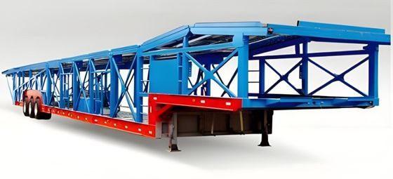 Hydraulische opheffing 2 As 8 Eenheden Transport Transport Carrier Car Trailer Car Carrier Semi-trailer voor As per