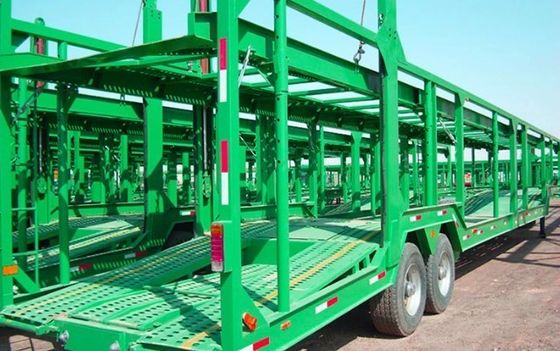 Auto's Transportvoertuig Semi-trailer Auto's Transportvoertuig Trailer Skelet Type Gesloten Type