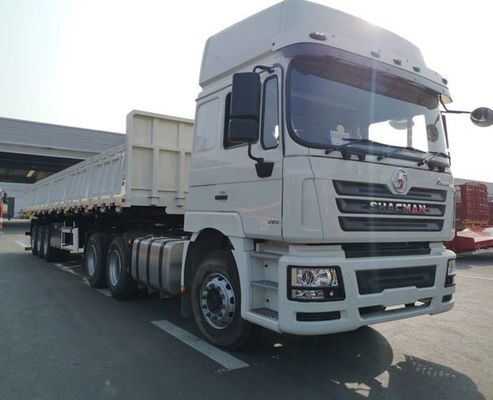 Gebruikte 336 pk HOWO Dump Truck voor vervoer 8685*2496*3850mm Semi-trailer