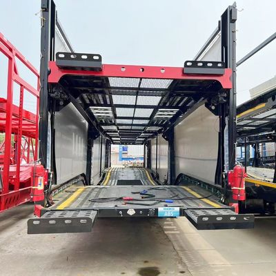 Aanpasbare auto-aanhangwagendrager met hydraulisch hefmechanisme en handmatig hefwerk