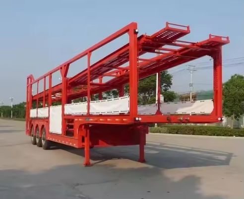 Maximaal laadvermogen 40 ton 2 assen Dubbele dekken 8 auto's / 6 auto's Capaciteit Auto SUV Transport trailer