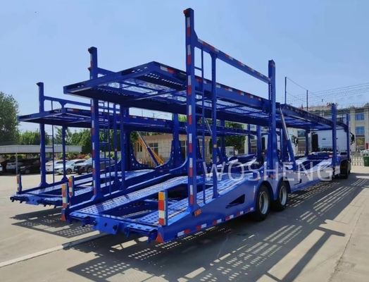 Maximaal laadvermogen 40 ton 2 assen Dubbele dekken 8 auto's / 6 auto's Capaciteit Auto SUV Transport trailer