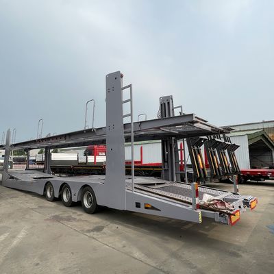 13/16 ton Fuwa/BPW Assen Voertuigdrager Halve aanhanger voor het vervoer van auto's en containers
