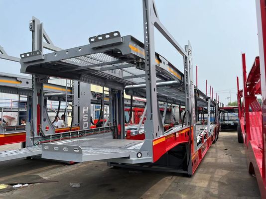 13/16 ton Fuwa/BPW Assen Voertuigdrager Halve aanhanger voor het vervoer van auto's en containers