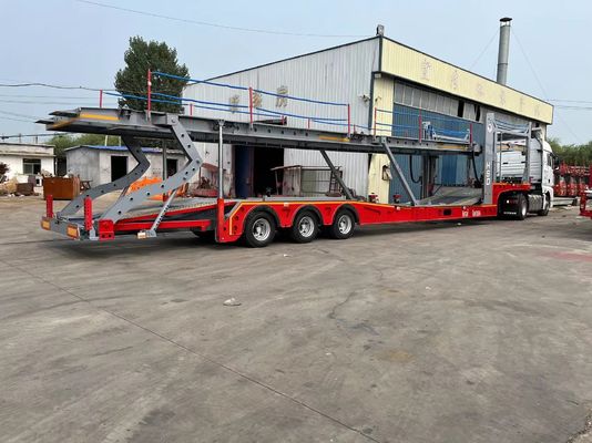 13/16 ton Fuwa/BPW Assen Voertuigdrager Halve aanhanger voor het vervoer van auto's en containers