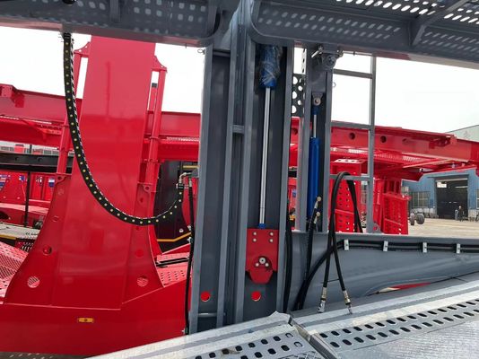 13/16 ton Fuwa/BPW Assen Voertuigdrager Halve aanhanger voor het vervoer van auto's en containers