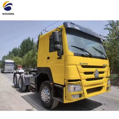 Segment zware vrachtwagen 6X4 Traktor hoofd vrachtwagen met links stuur gebruikt Howo 380 6X6