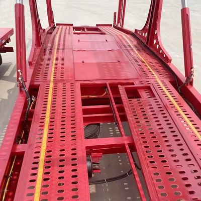 Staalvervoer aanhangwagen met 2 &quot;50 King Pin en 11R22.5 banden Hydraulisch tillen