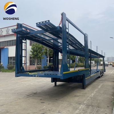 3 assen dubbelvloers auto-hauler semi-truck aanhangwagen voor SUV/ORV/CUV/MPV vervoer